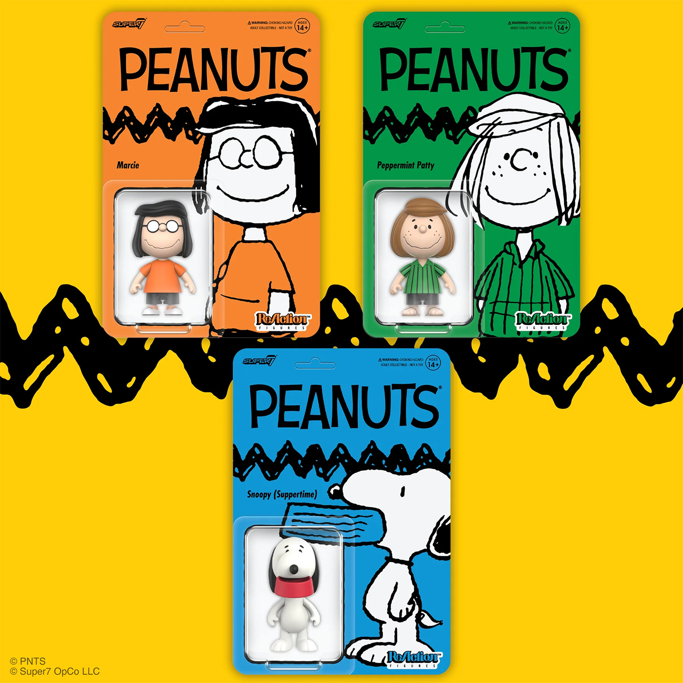 Action Figures Peanuts ReAction Série 9