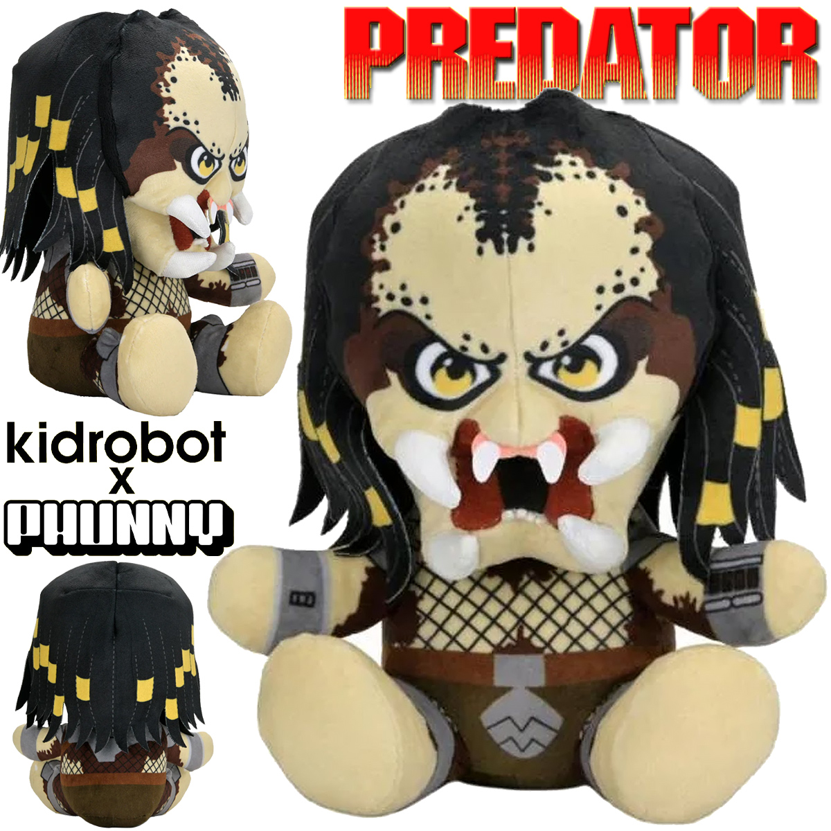 Boneco de Pelúcia Predador Yautja Phunny (Kidrobot)