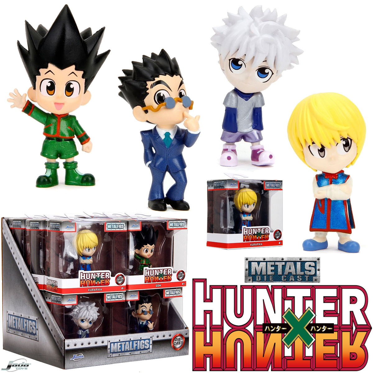 Mini-Figuras Hunter X Hunter MetalFigs de Metal Fundido