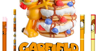 Porta-Lápis Garfield com uma Pilha de Panquecas