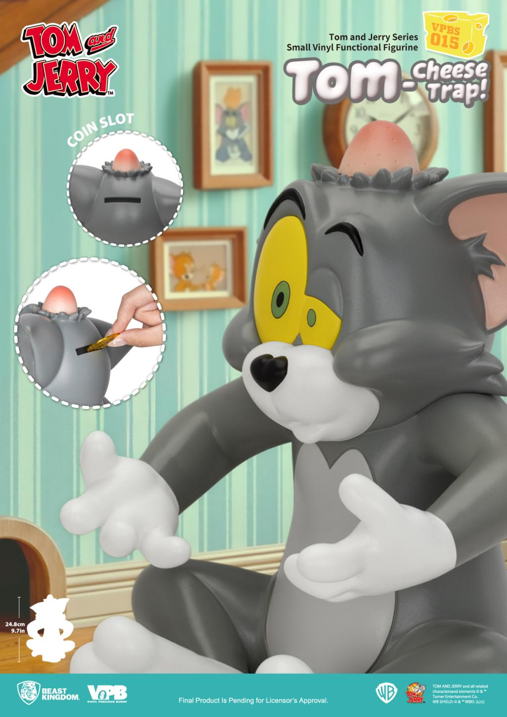 Cofre de Moedas Tom e a Armadilha de Queijo que Deu Errado (Tom e Jerry)