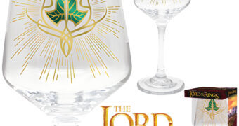 Taça de Vidro Folha de Lórien de O Senhor dos Anéis