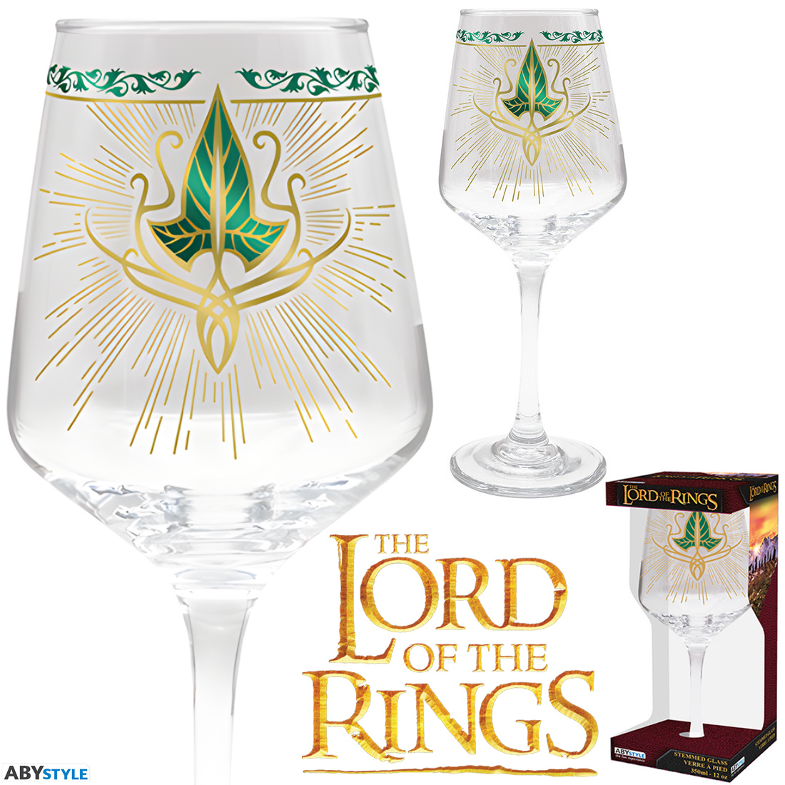 Taça de Vidro Folha de Lórien de O Senhor dos Anéis