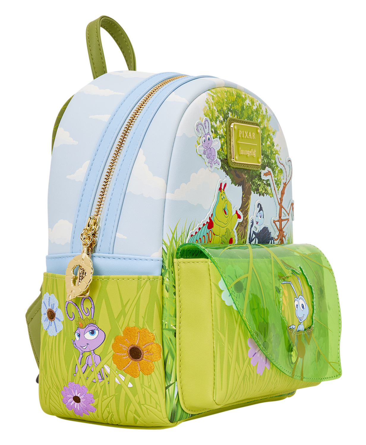 Mini-Mochila Vida de Inseto (A Bug's Life) com a Formiga Flik (Pixar)