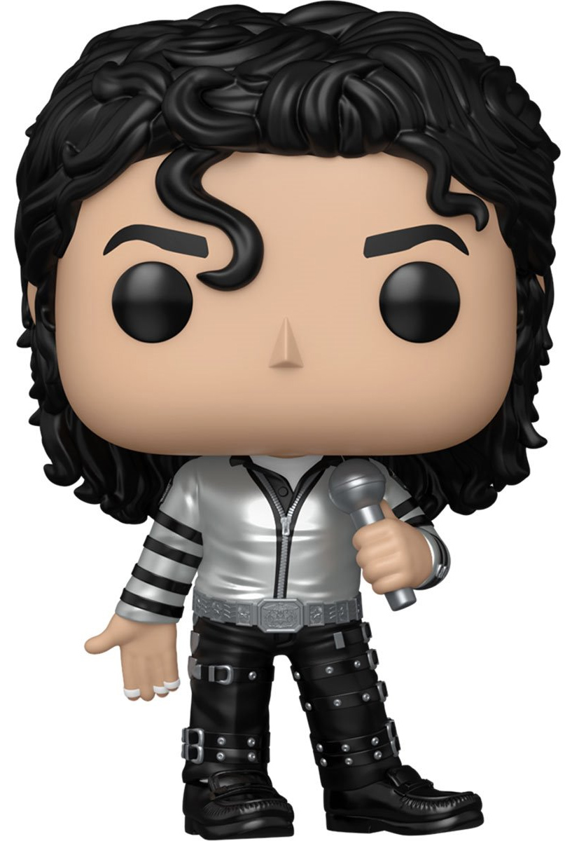 Boneco Pop! Rocks Michael Jackson com Figurino Metálico da “Bad Tour”