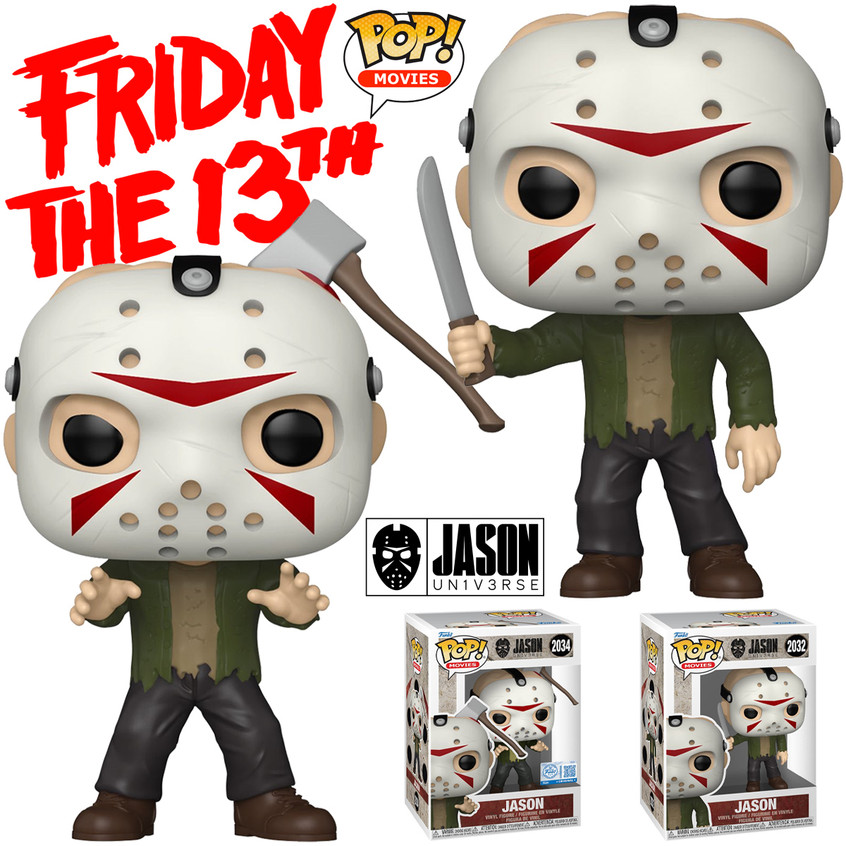 Bonecos Pop! Jason Voorhees da Franquia Sexta-Feira 13