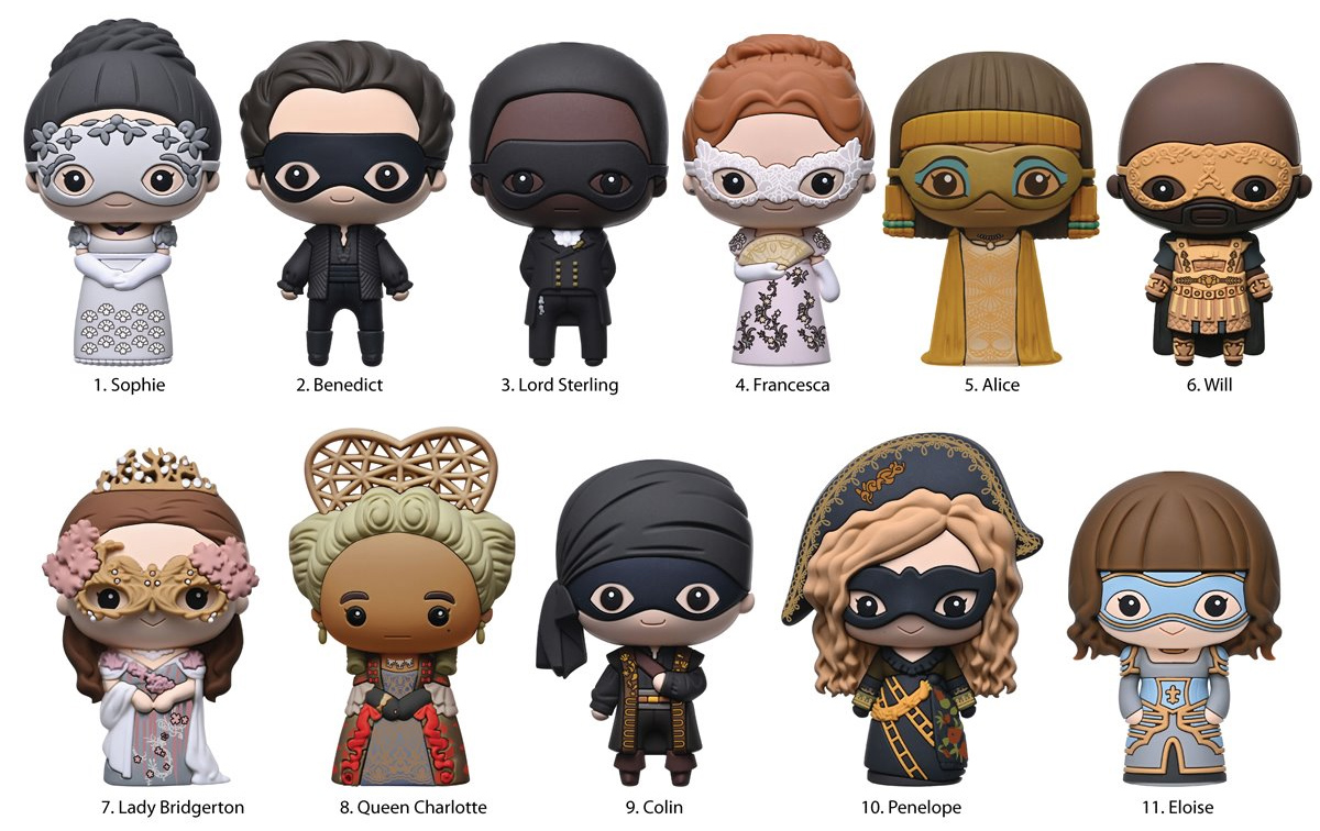 Chaveiros Baile de Máscaras da Série Bridgerton