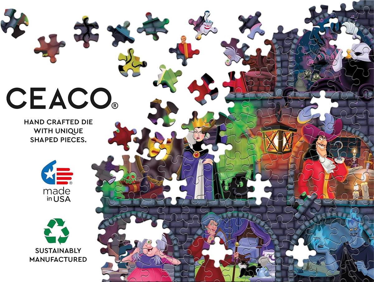Quebra-Cabeça Vilões Disney na Masmorra Subterrânea com 1.500 peças