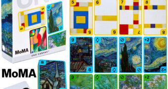 Jogo UNO Canvas x MoMA com Cartas de Matisse, Mondrian, Van Gogh e Monet