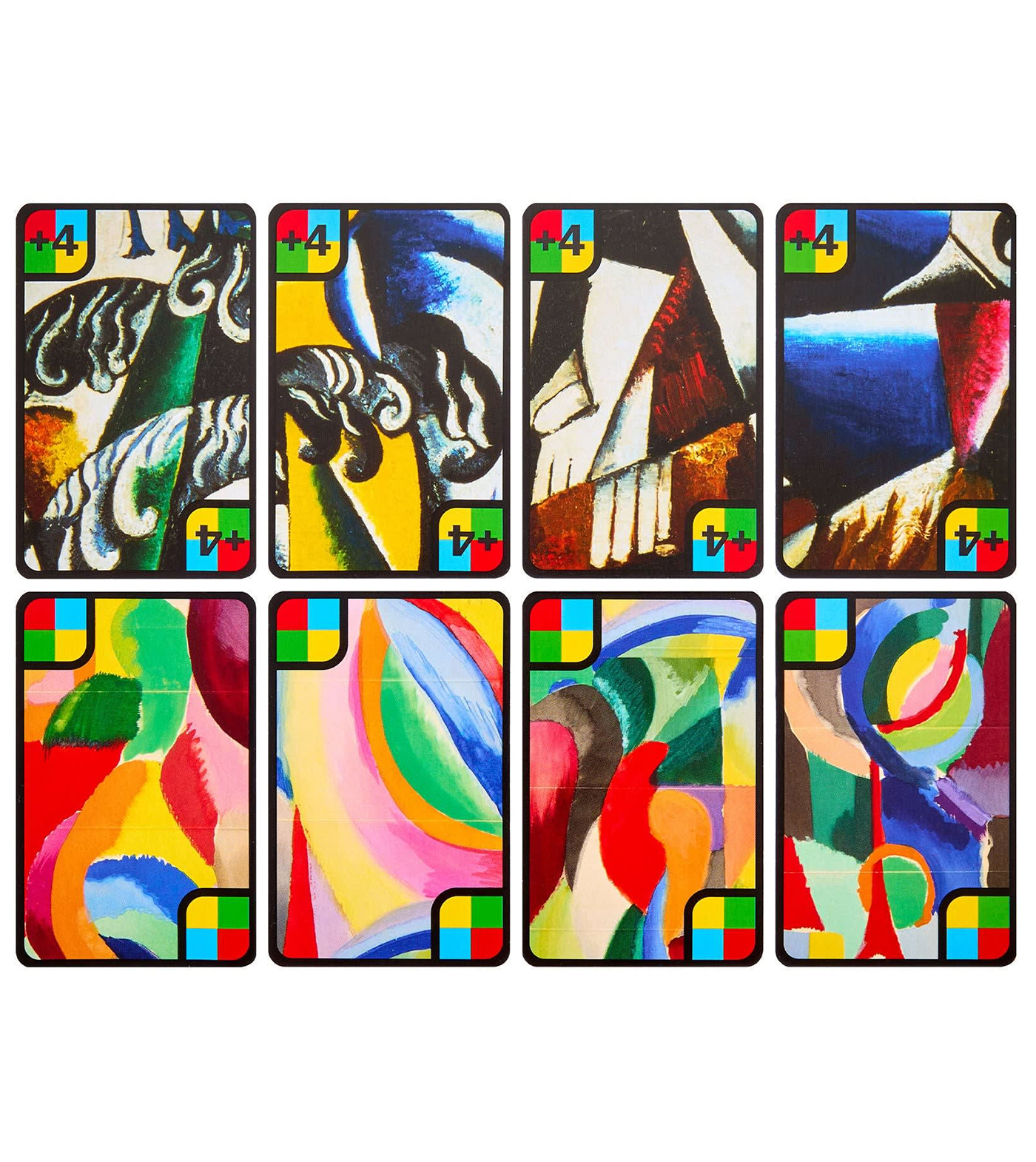 Jogo UNO Canvas x MoMA com Cartas de Matisse, Mondrian, Van Gogh e Monet