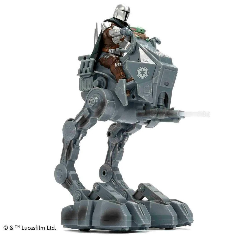 Veículo AT-RT com Controle Remoto Pilotado por Mandaloriano e Grogu (Star Wars)
