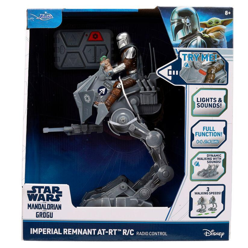 Veículo AT-RT com Controle Remoto Pilotado por Mandaloriano e Grogu (Star Wars)