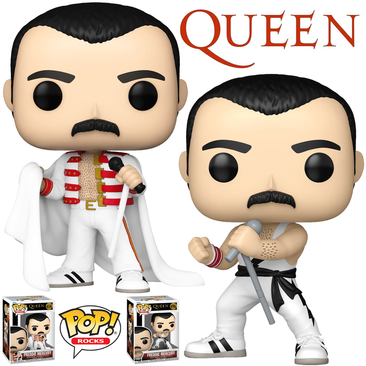 Bonecos Pop! Queen Freddie Mercury (We Will Rock You Tour)