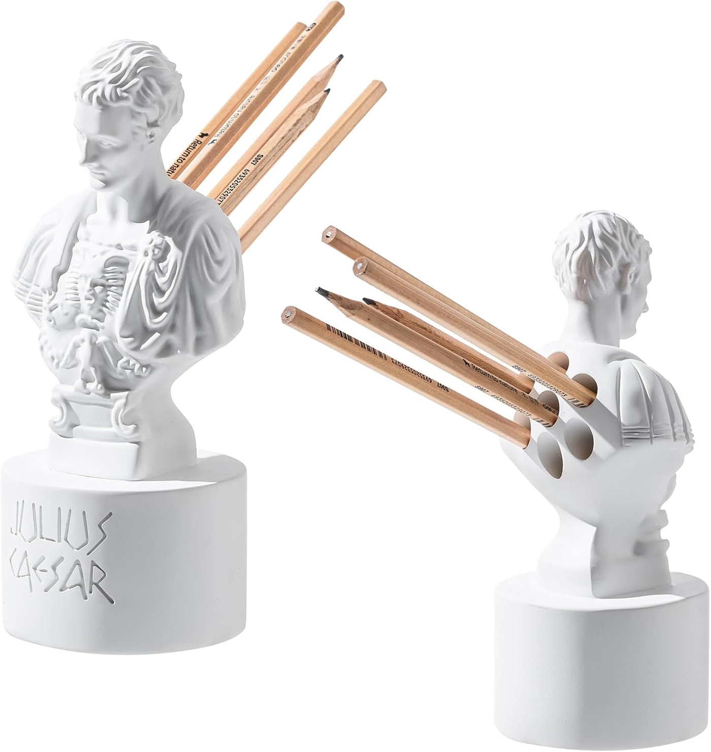 Porta-Lápis Julius Caesar com Orifícios das Facadas nas Costas
