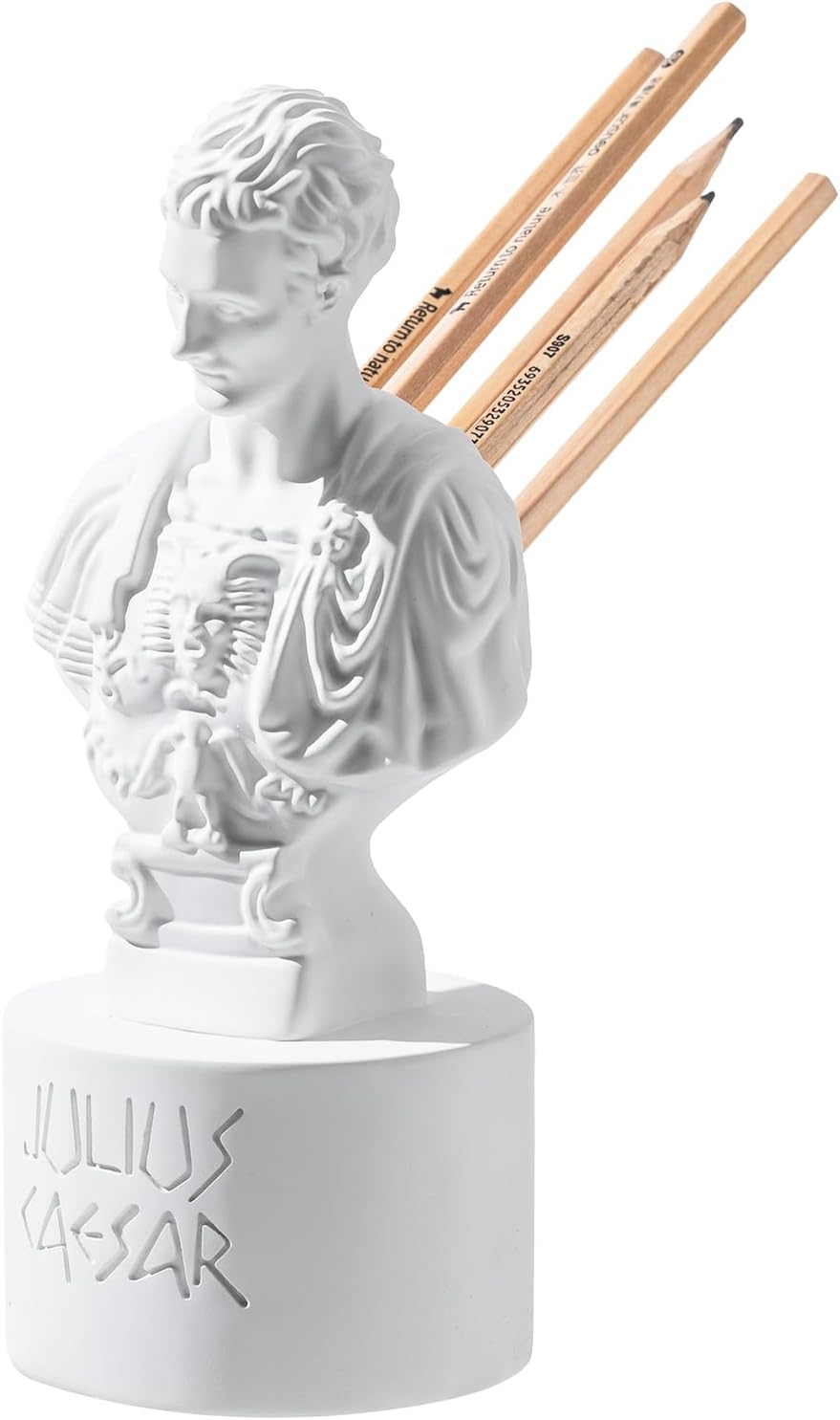 Porta-Lápis Julius Caesar com Orifícios das Facadas nas Costas