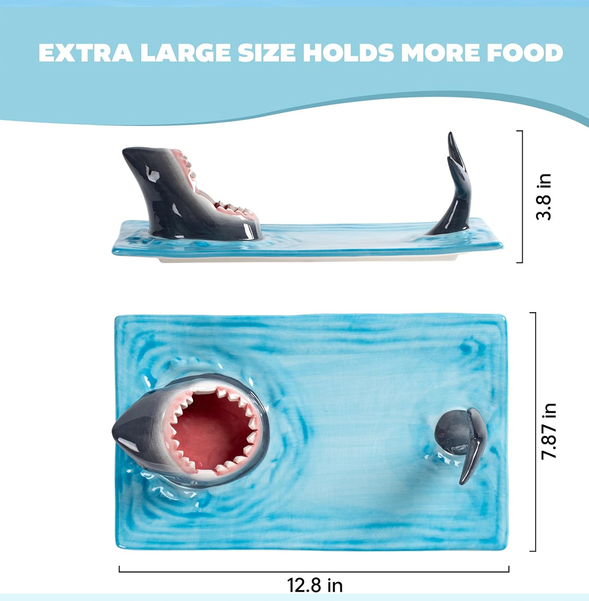 Prato de Sushi Tubarão (Shark) 3-em-1