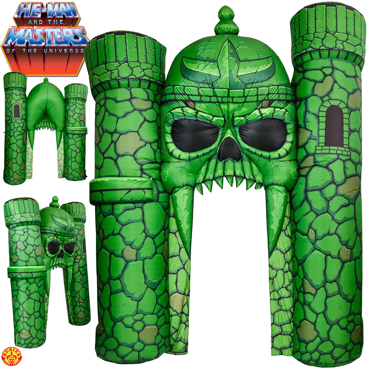 Castelo de Grayskull Inflável com 2,4 Metros de Altura - He-Man e os Mestres do Universo