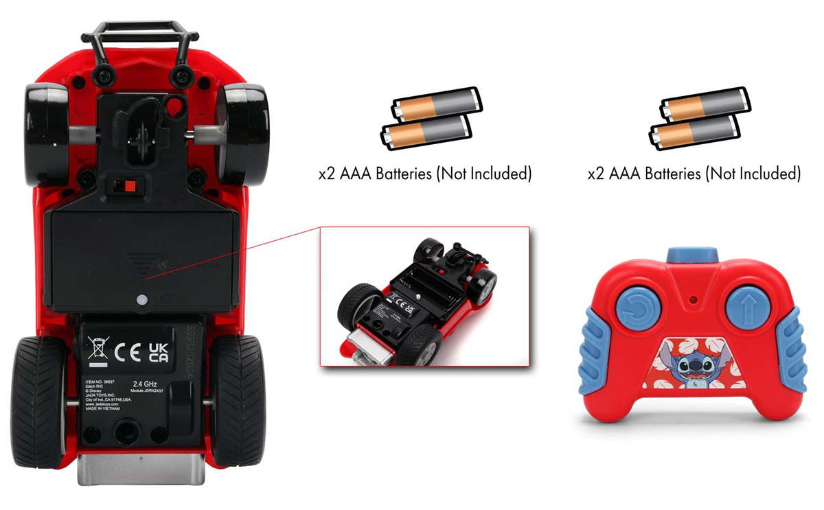 Buggy de Praia Stitch com Controle Remoto (Lilo & Stitch)