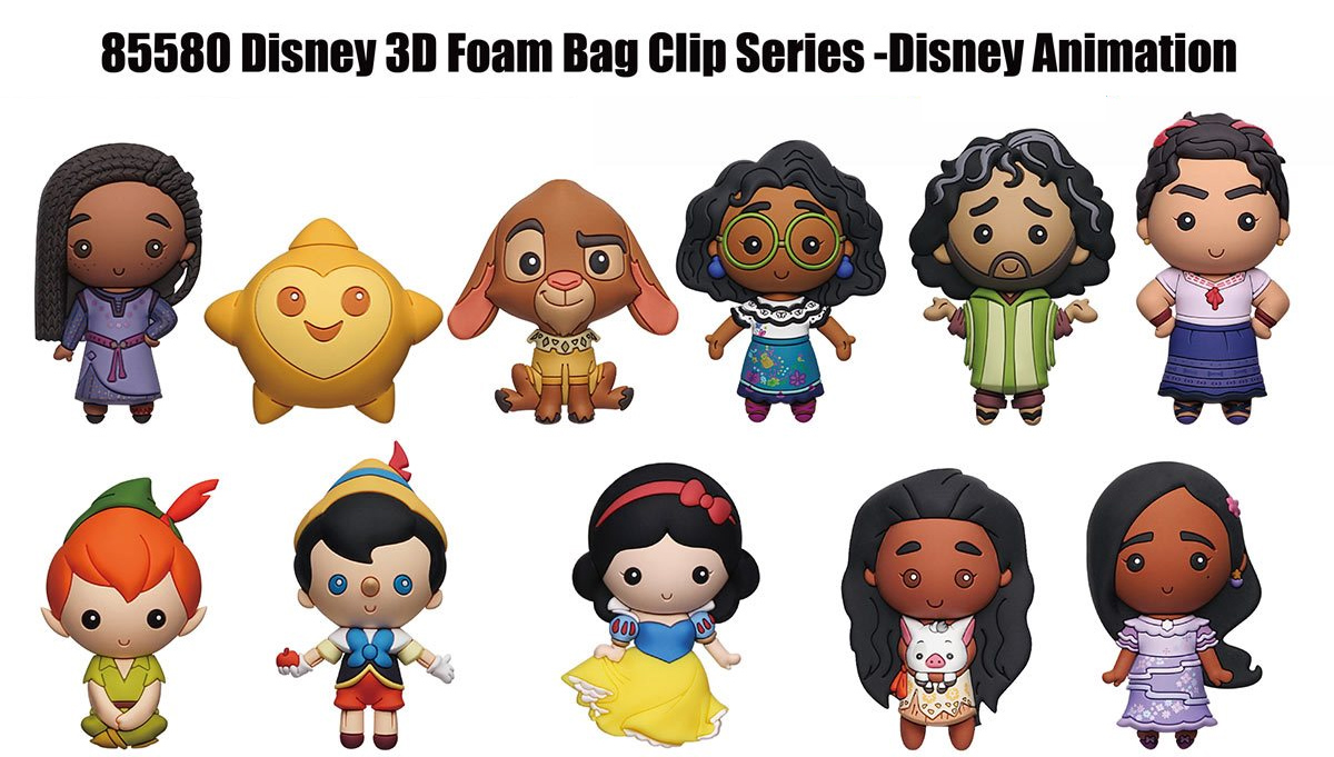 Chaveiros Disney 3D Figural Bag Clips