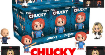 Mini-Figuras PIXL Chucky e sua Noiva Tiffany (Blind Box)