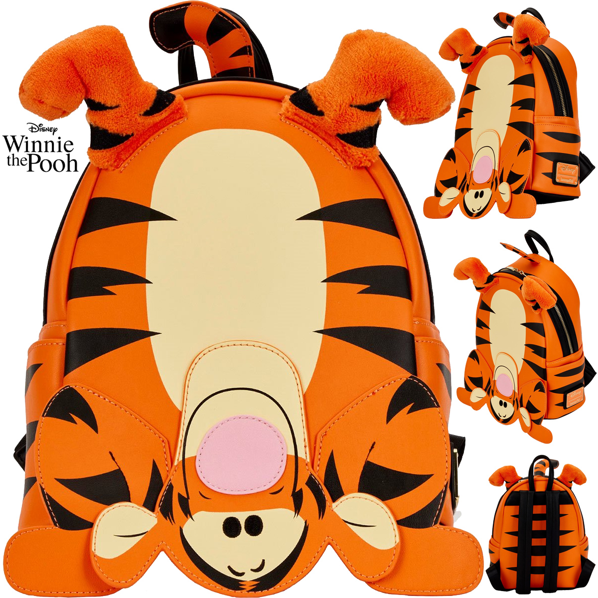 Mini-Mochila Tigrão Cosplay Winnie the Pooh
