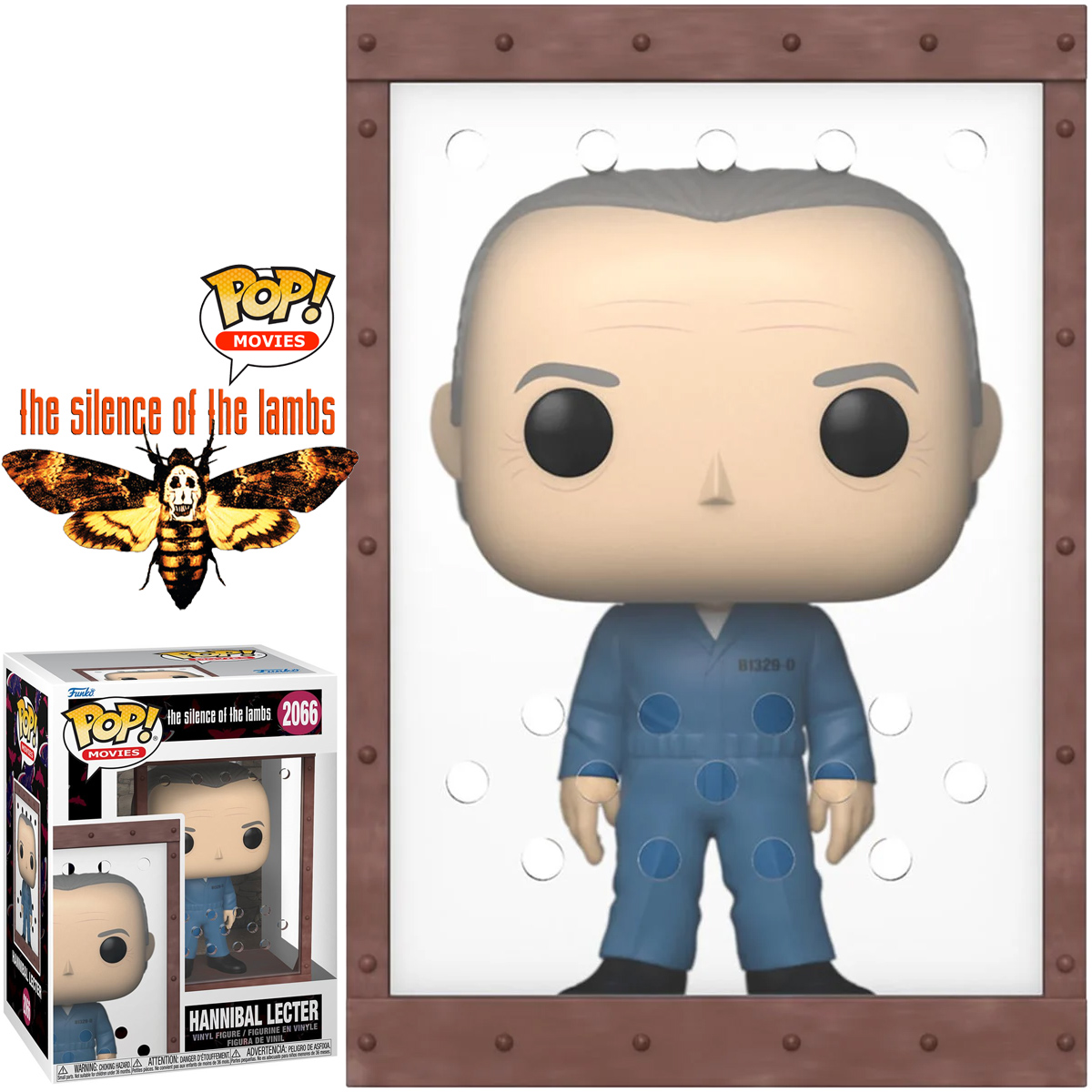 Boneco Pop! Hannibal Lecter na Cela de Vidro de O Silêncio dos Inocentes