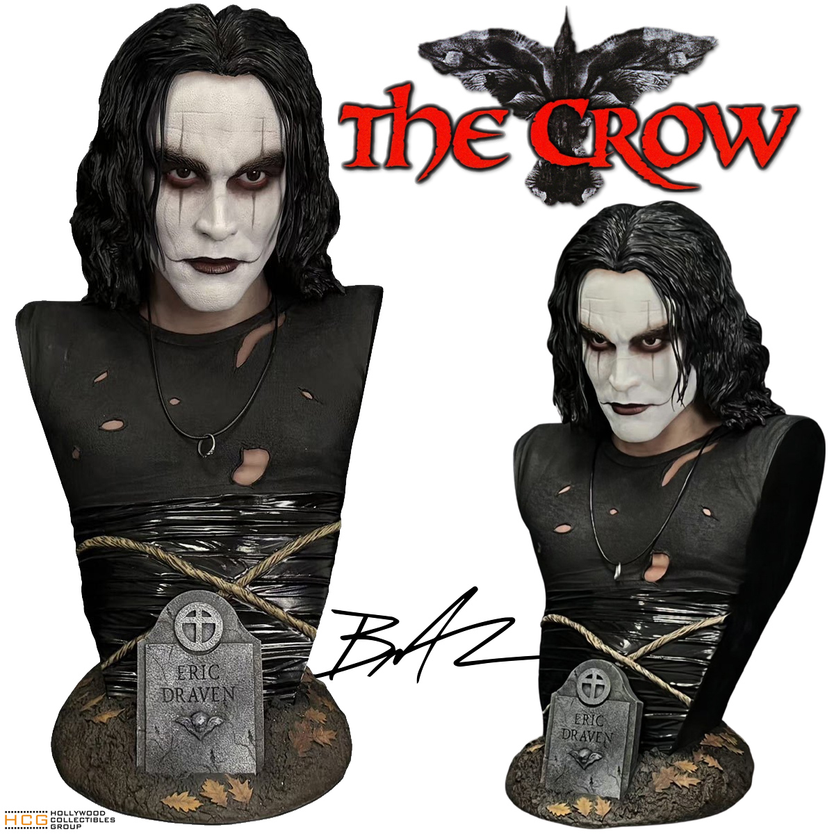 Busto Brandon Lee de O Corvo (The Crow) em Tamanho Real