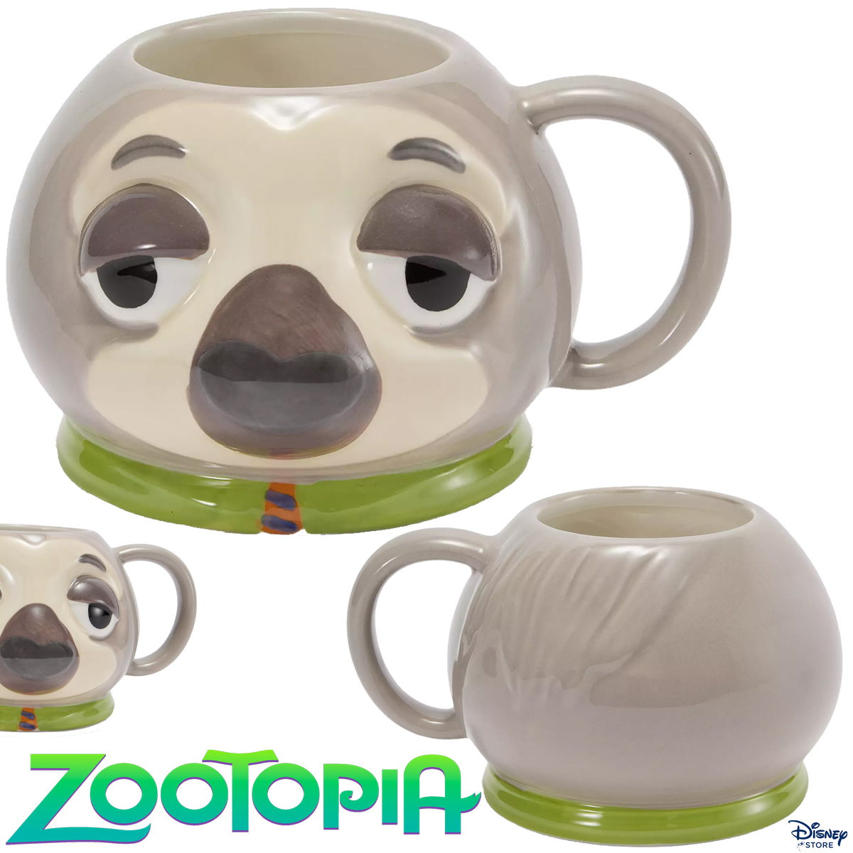 Caneca 3D do Bicho Preguiça Flash de Zootopia