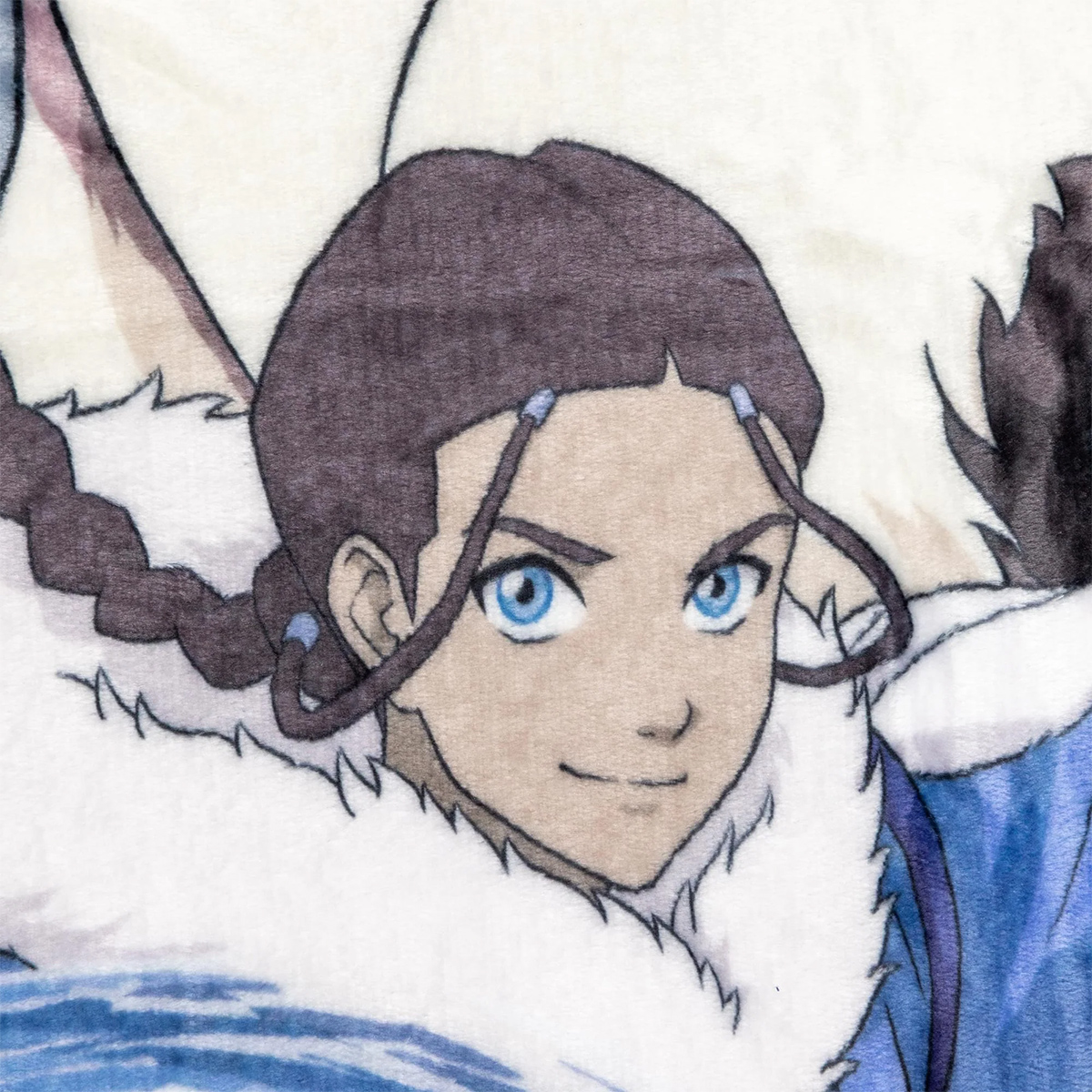 Cobertor de Lance Equipe Avatar com Aang, Katara, Sokka e Appa