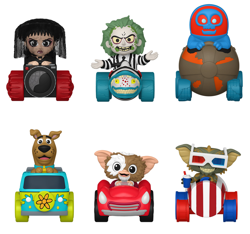 Mystery Minis Warner Bros. Spooky Rides com Beetlejuice, Gremlins e Scooby Doo