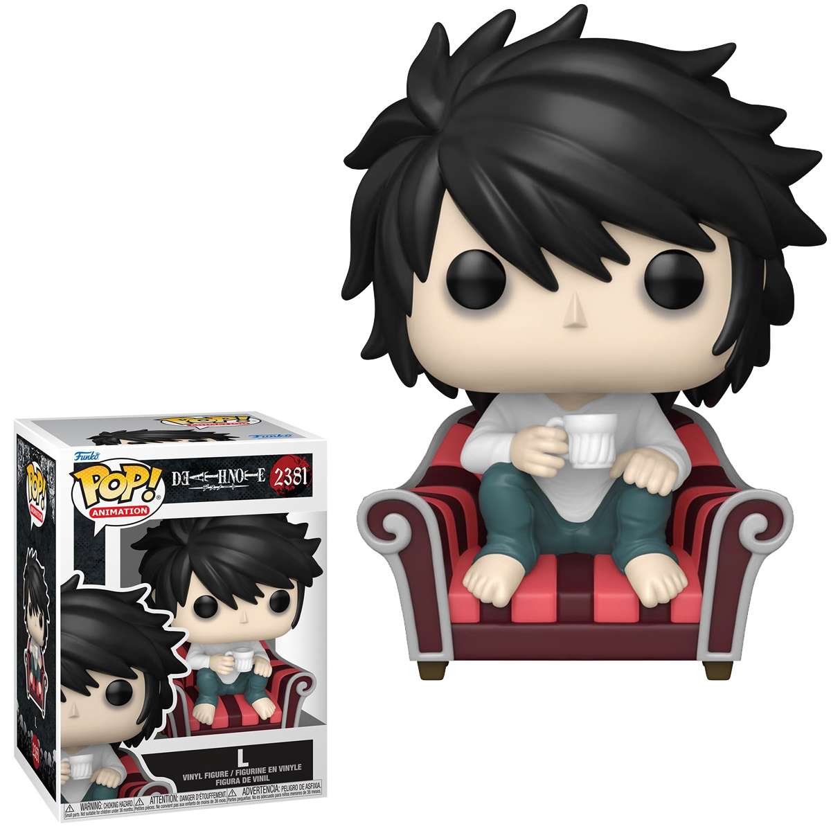 Death Note Pop! com Light Yagami, Misa Amane, L e Ryuk