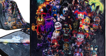 Cobertor de Lance com o Elenco de Five Nights at Freddy’s