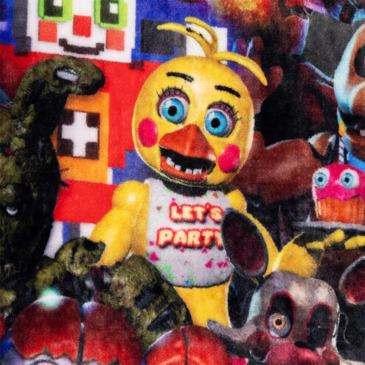 Cobertor de Lance com o Elenco de Five Nights at Freddy’s