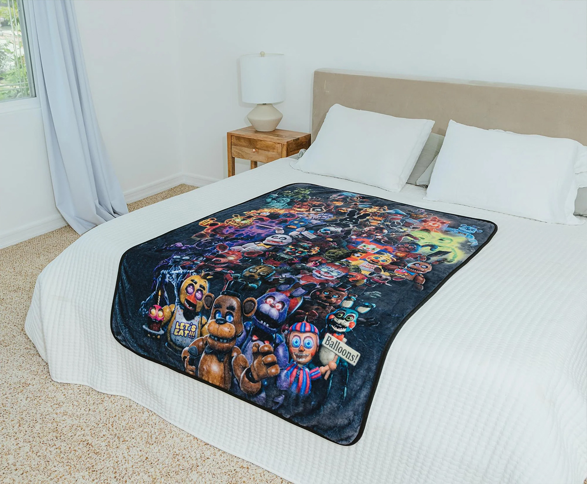 Cobertor de Lance com o Elenco de Five Nights at Freddy’s