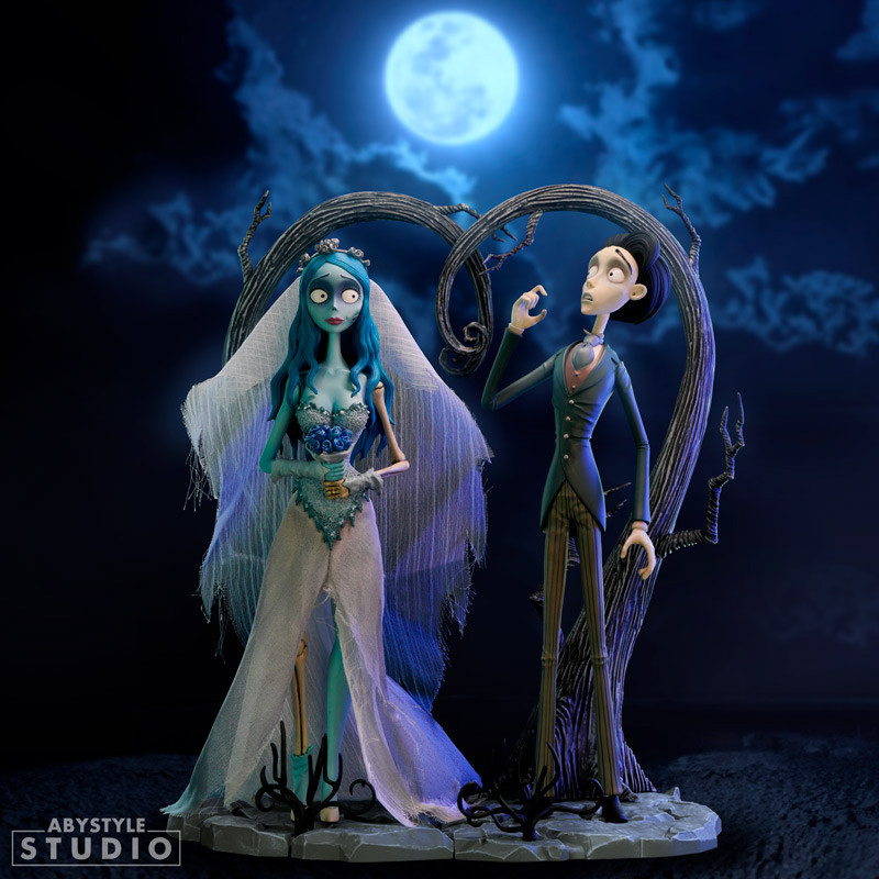 Estátua Emily & Victor A Noiva Cadáver (Corpse Bride) de Tim Burton