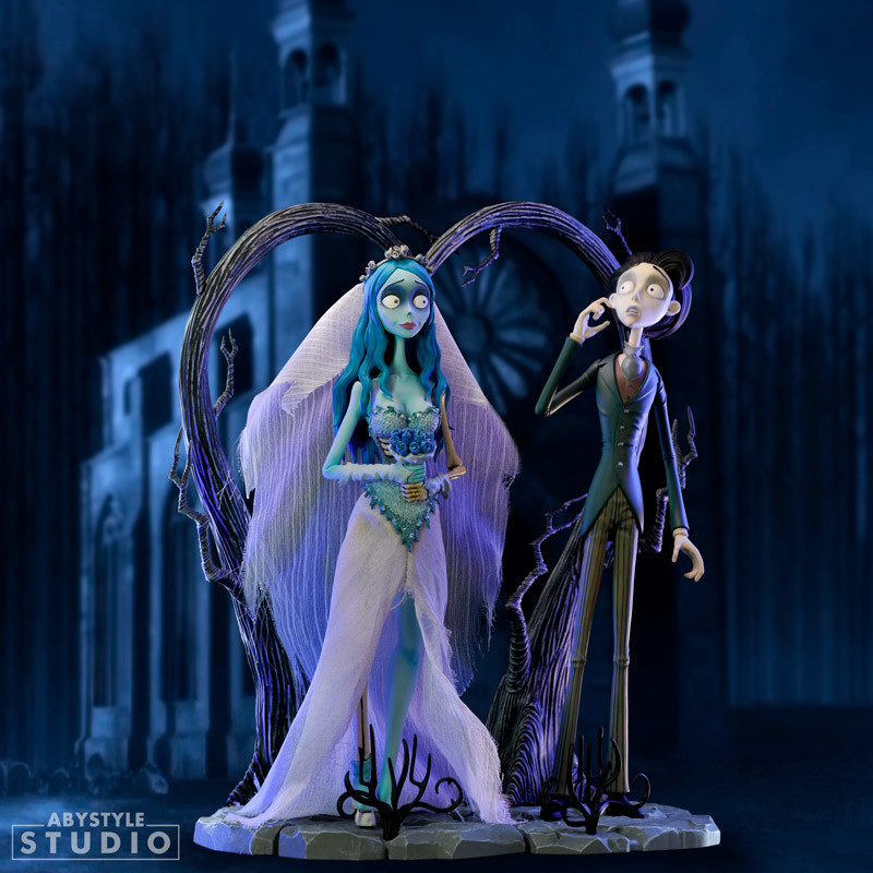 Estátua Emily & Victor A Noiva Cadáver (Corpse Bride) de Tim Burton
