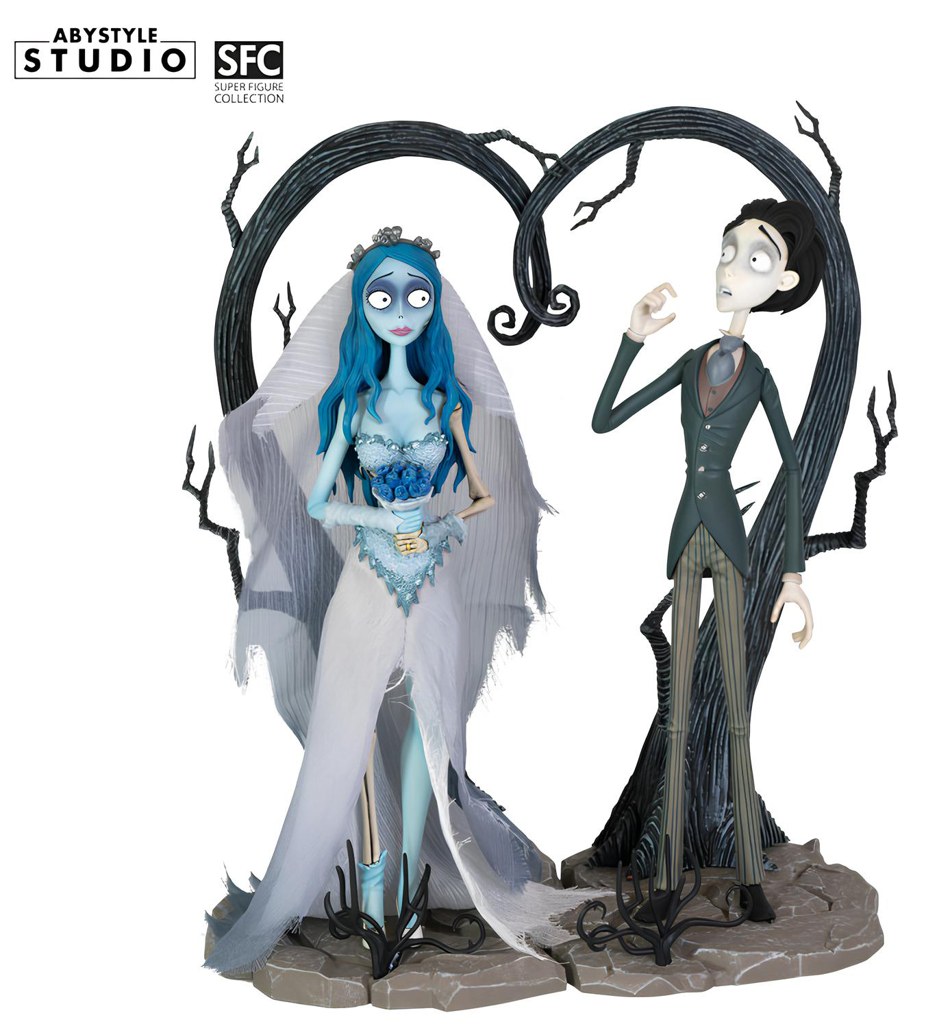 Estátua Emily & Victor A Noiva Cadáver (Corpse Bride) de Tim Burton