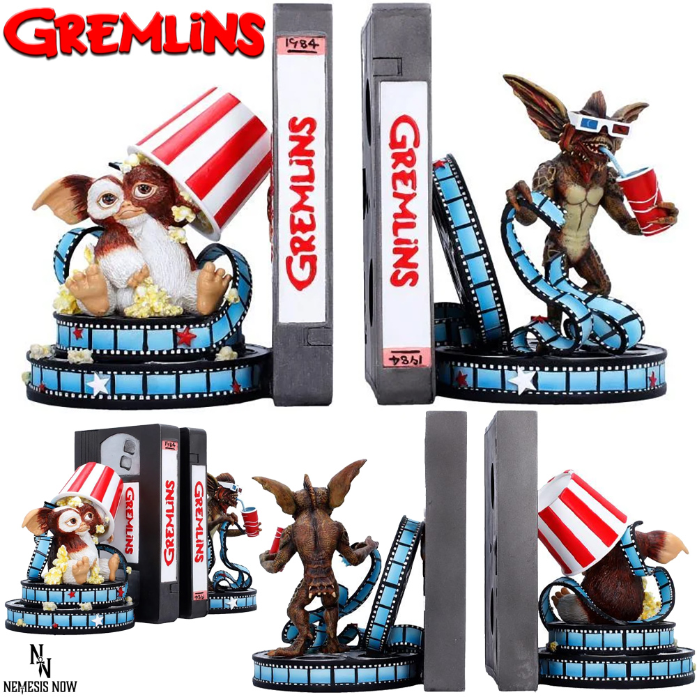 Apoios de Livros Cinematográficos Gremlins Bookends