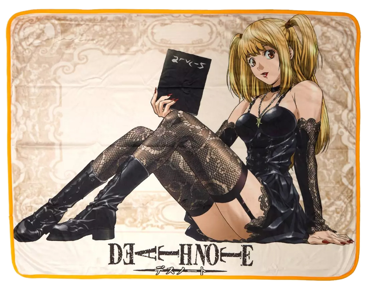 Cobertor de Lance Misa Amane com o Death Note
