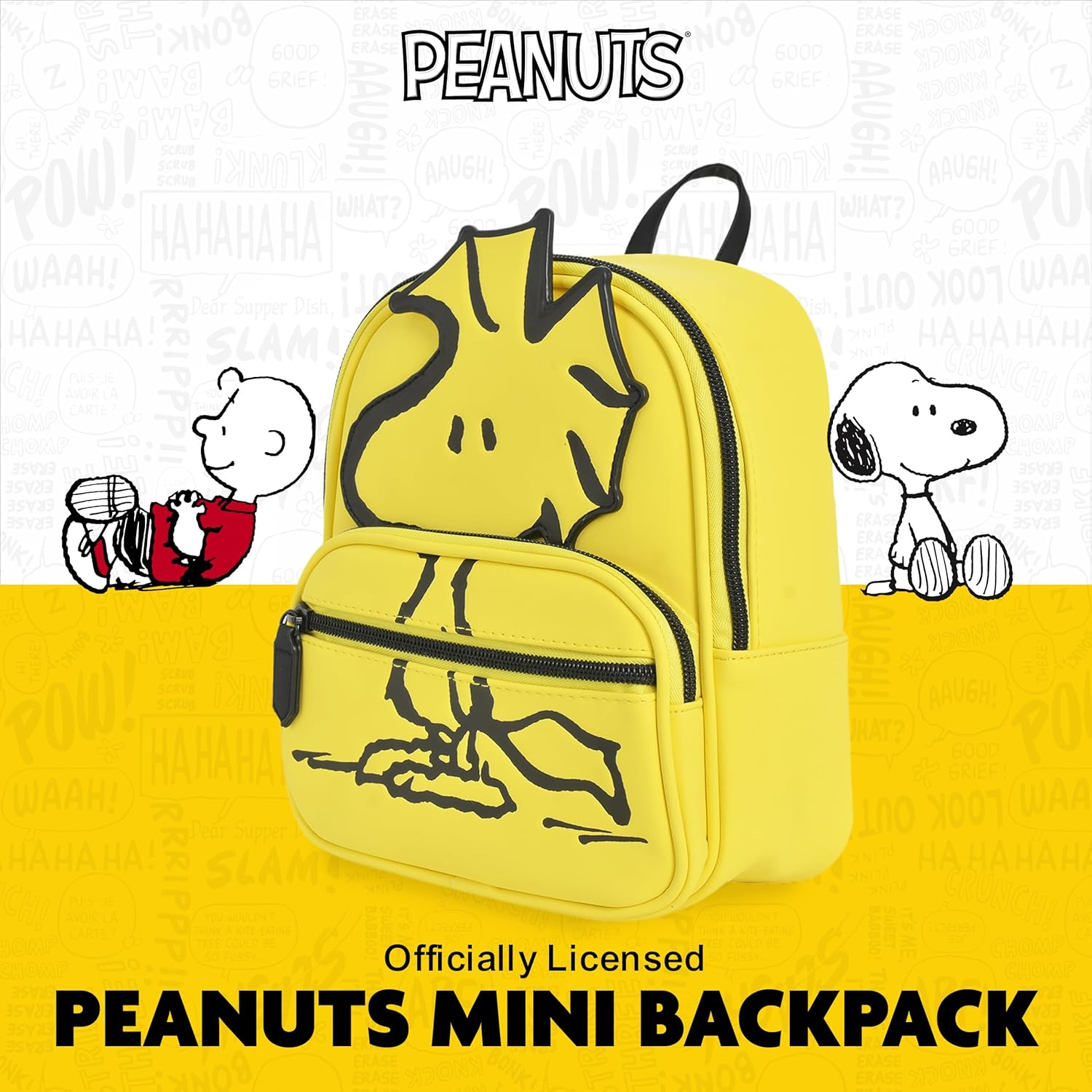 Mini-Mochila Amarela Woodstock (Peanuts)