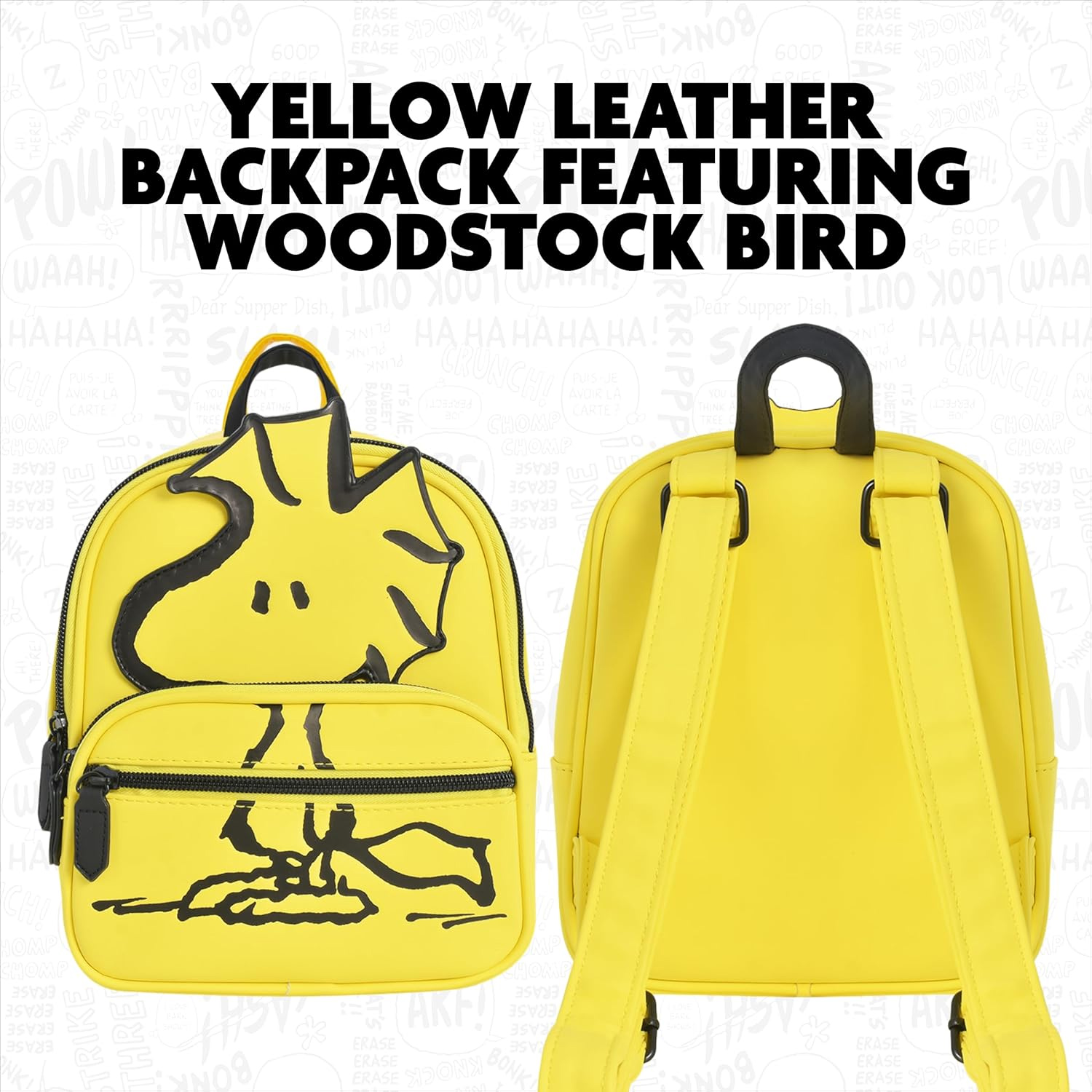 Mini-Mochila Amarela Woodstock (Peanuts)