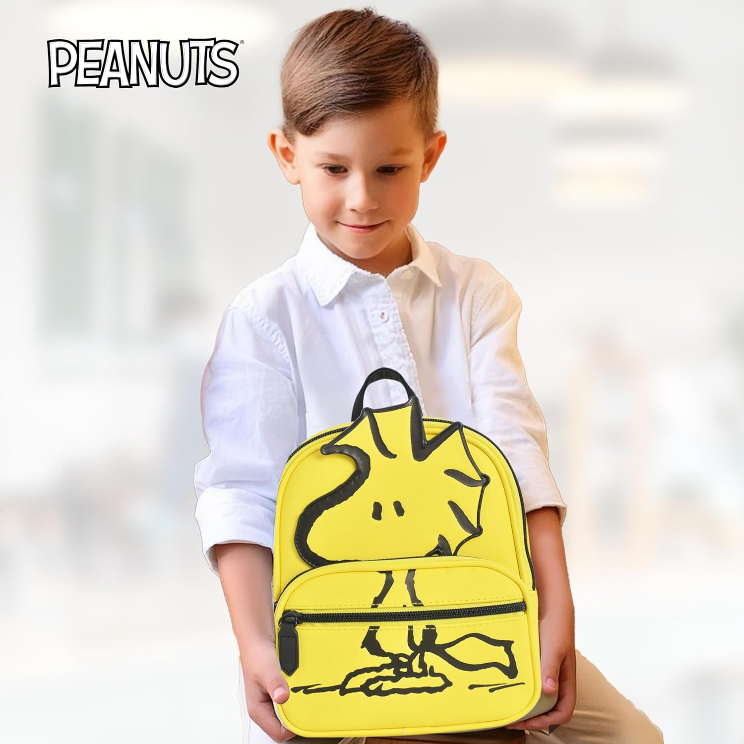 Mini-Mochila Amarela Woodstock (Peanuts)