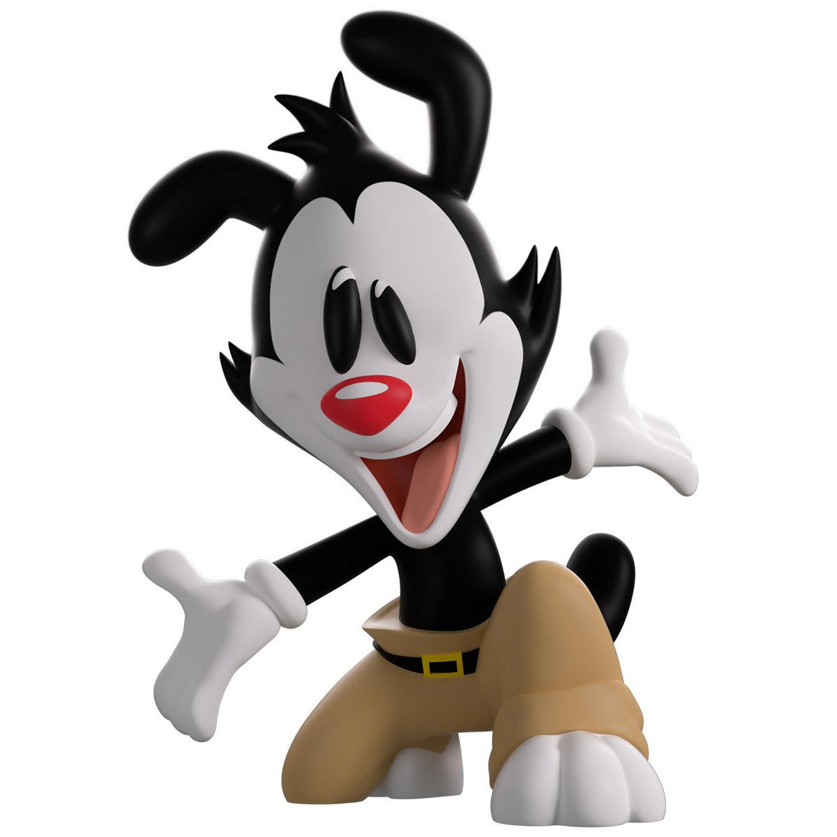 Bonecos de Vinil Animaniacs com os Irmãos Yakko, Wakko e Dot Warner