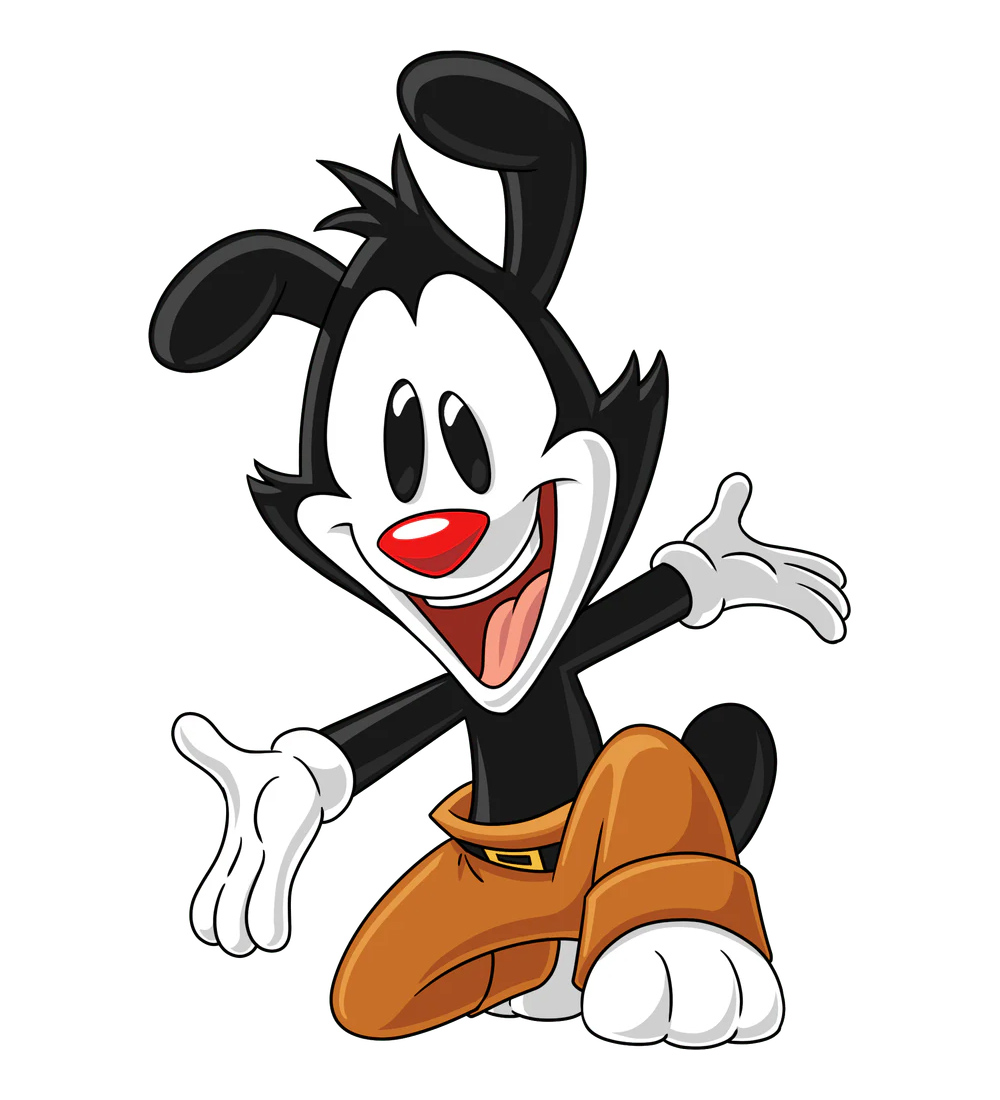 Bonecos de Vinil Animaniacs com os Irmãos Yakko, Wakko e Dot Warner