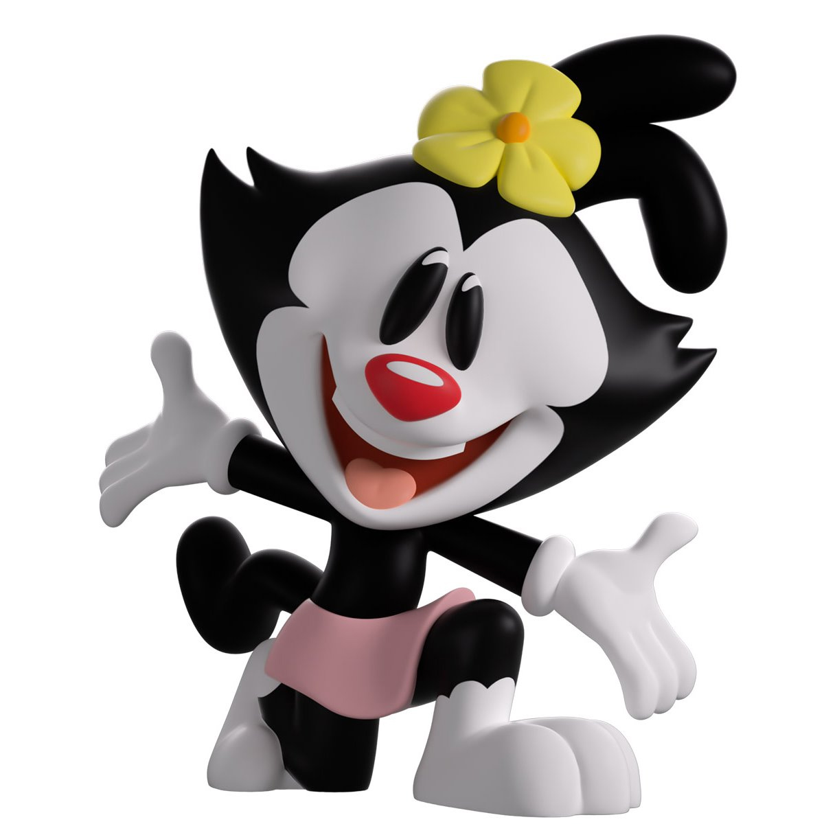 Bonecos de Vinil Animaniacs com os Irmãos Yakko, Wakko e Dot Warner