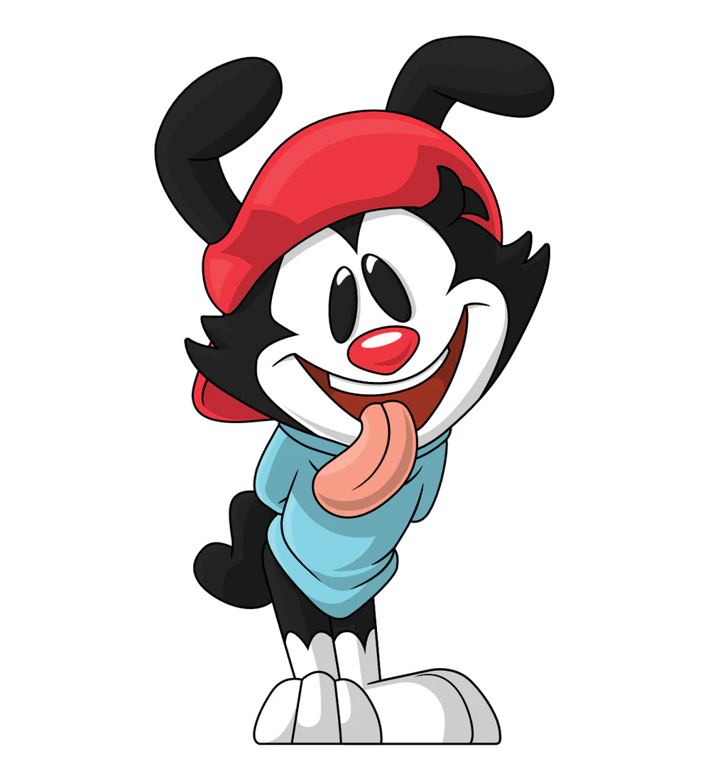 Bonecos de Vinil Animaniacs com os Irmãos Yakko, Wakko e Dot Warner