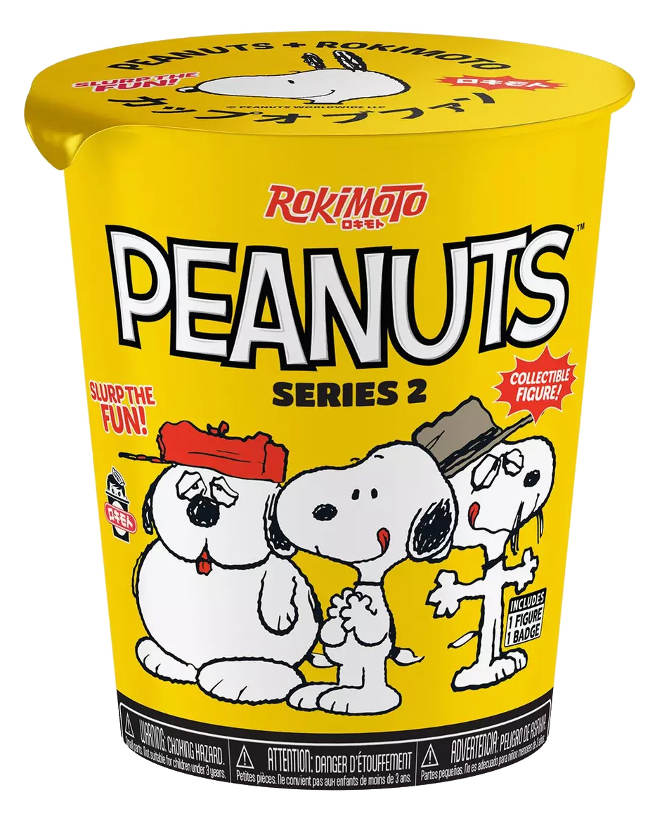 Mini-Figuras Snoopy e Amigos em Copos “Cup Noodles Rokimoto” (Série 2)