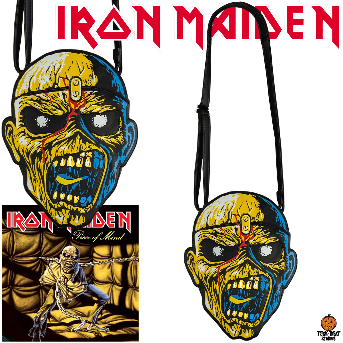 Bolsa Tiracolo Iron Maiden Eddie do Álbum Piece of Mind