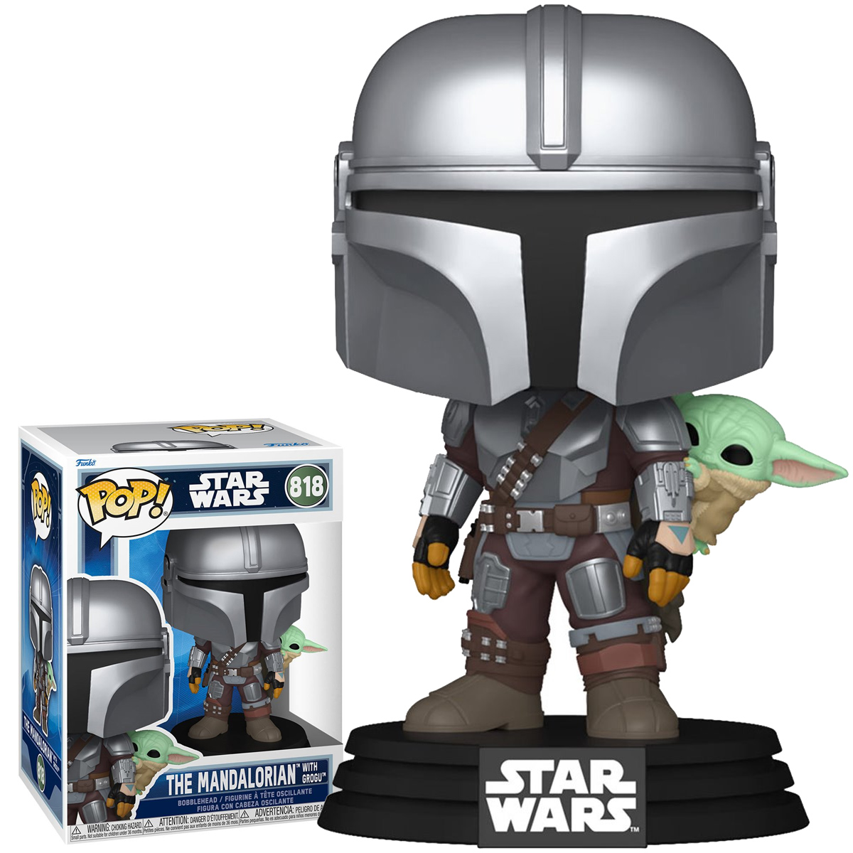 Bonecos Pop! Star Wars: O Mandaloriano e Grogu