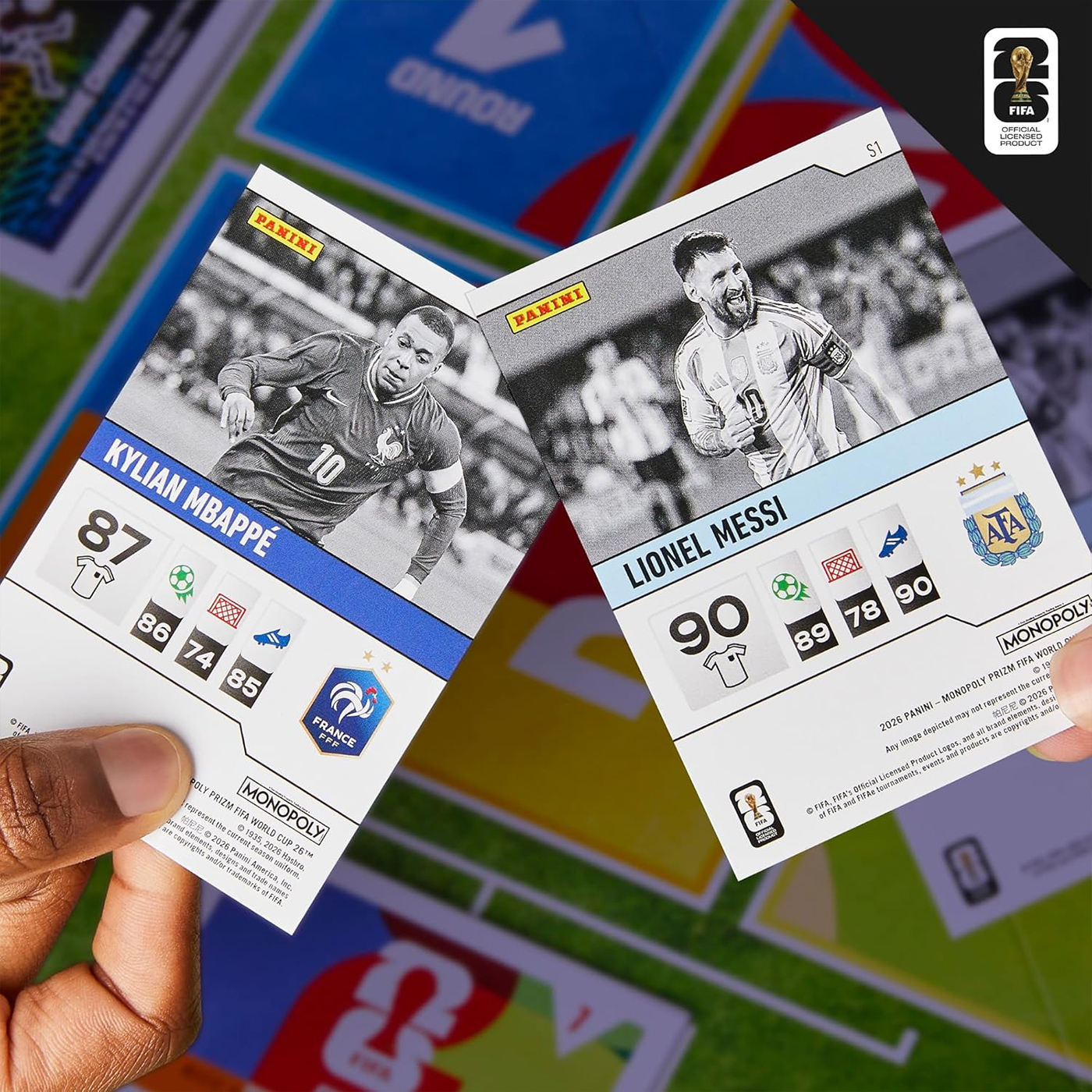 Jogo Monopoly FIFA Copa do Mundo 2026 com Cartas da Panini
